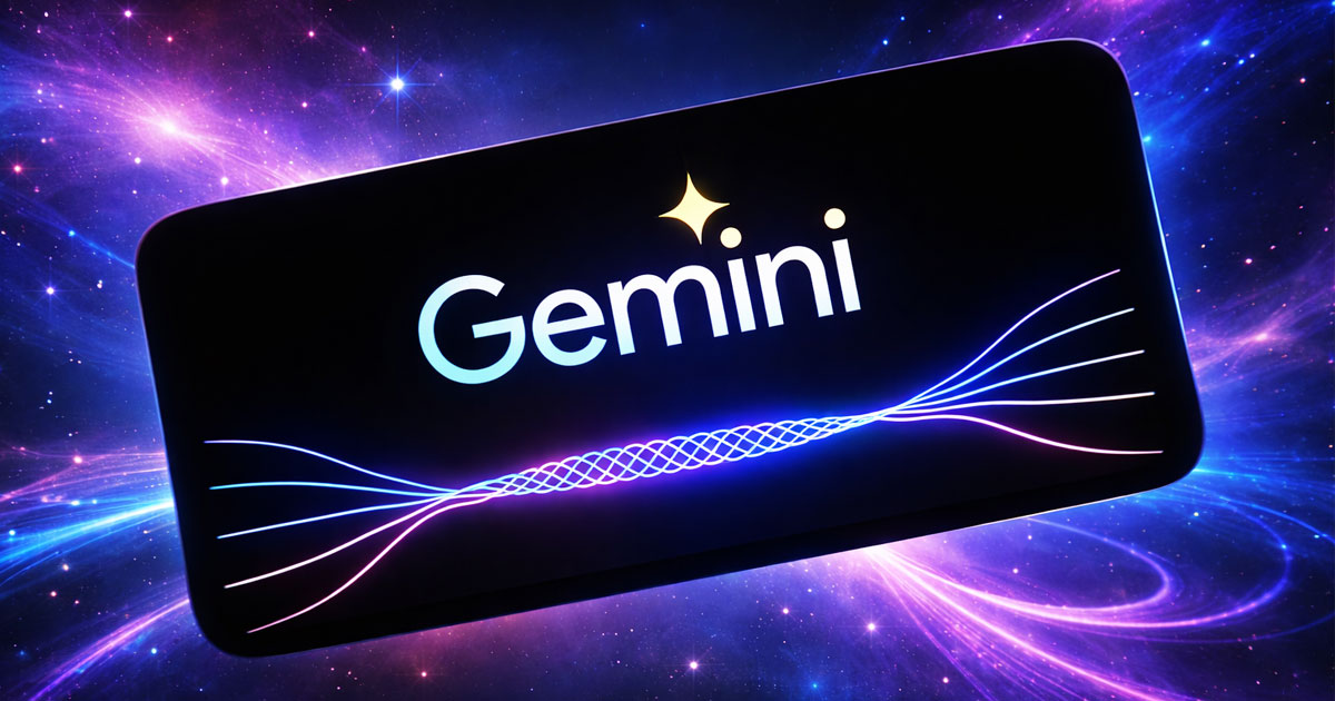 Smartphone met het Google Gemini-logo als illustratie bij het gebruik van AI voor logodesign